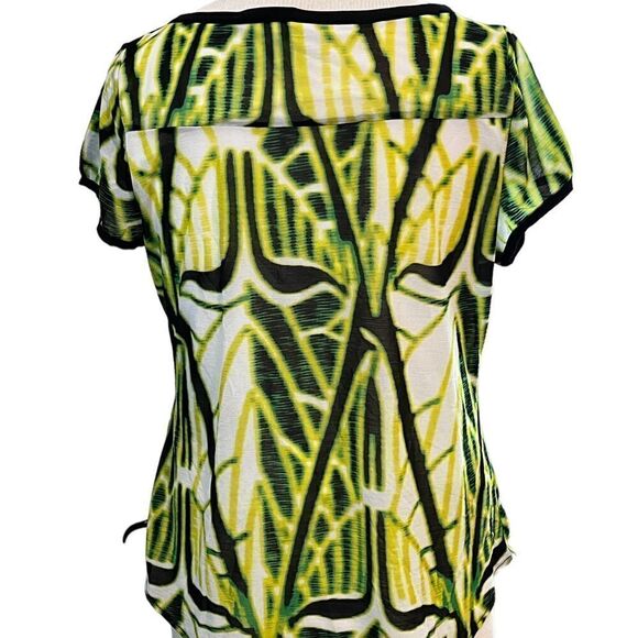 Stylish Green and Black Women's Top - Picture 3 of 5